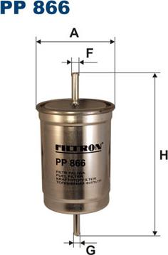 Filtron PP866 - Fuel filter www.parts5.com
