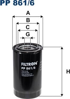 Filtron PP861/6 - Fuel filter www.parts5.com