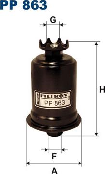 Filtron PP863 - Fuel filter www.parts5.com