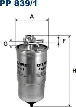Filtron PP839/1 - Fuel filter www.parts5.com