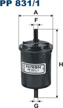 Filtron PP831/1 - Fuel filter www.parts5.com