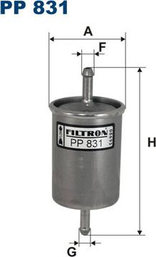 Filtron PP831 - Fuel filter www.parts5.com