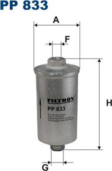 Filtron PP833 - Fuel filter www.parts5.com