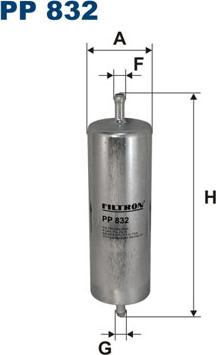 Filtron PP832 - Filtru combustibil www.parts5.com