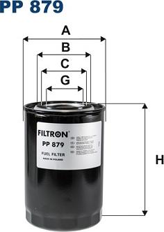 Filtron PP879 - Fuel filter www.parts5.com