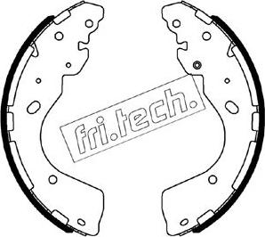 Fri.Tech. 1067.203 - Brake Shoe Set www.parts5.com