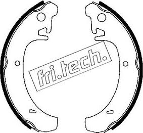Fri.Tech. 1122.004 - Juego de zapatas de frenos www.parts5.com