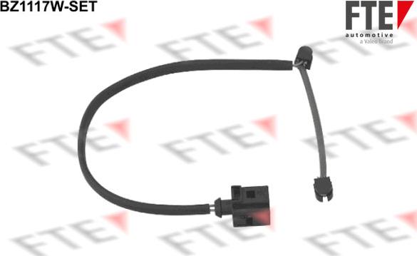 FTE BZ1117W-SET - Предупредителен контактен сензор, износване на накладките www.parts5.com