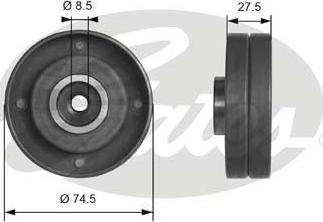 Gates T41174 - Deflection / Guide Pulley, timing belt www.parts5.com