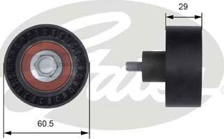 Gates T41233 - Deflection / Guide Pulley, timing belt www.parts5.com