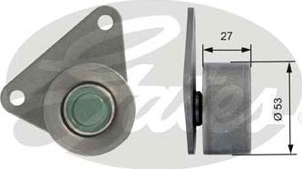Gates T42097 - Deflection / Guide Pulley, timing belt www.parts5.com
