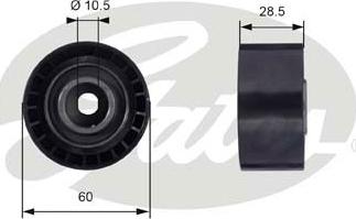 Gates T42036 - Deflection / Guide Pulley, timing belt www.parts5.com