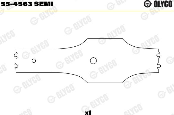 Glyco 55-4563 SEMI - Small End Bushes, connecting rod www.parts5.com