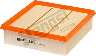 Hengst Filter E832L - Воздушный фильтр www.parts5.com