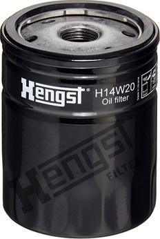 Hengst Filter H14W20 - Oil Filter www.parts5.com