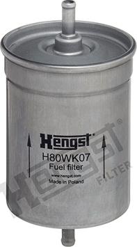 Hengst Filter H80WK07 - Fuel filter www.parts5.com