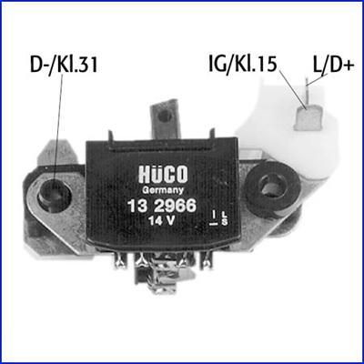 Hitachi 132966 - Voltage regulator, alternator www.parts5.com