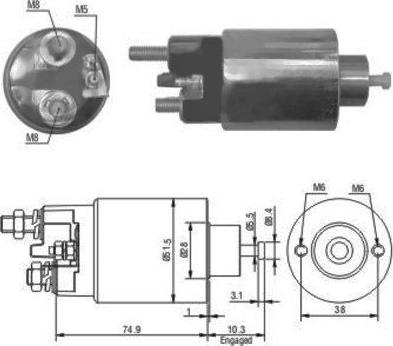Hoffer 46029 - Solenoid Switch, starter www.parts5.com