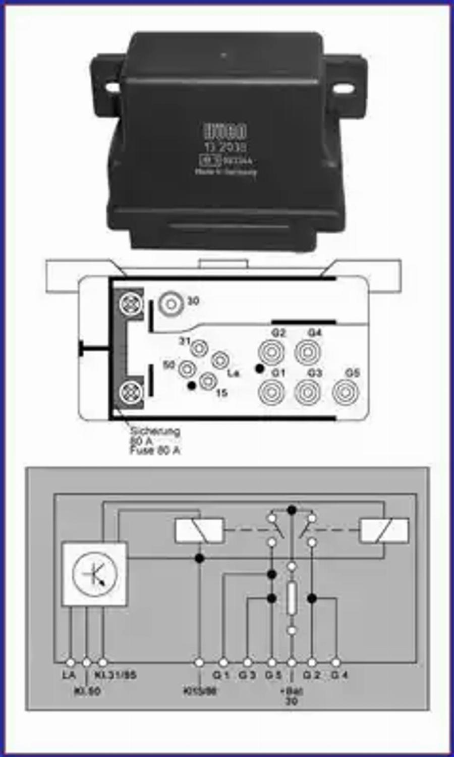 HUCO 132038 - Control Unit, glow plug system www.parts5.com
