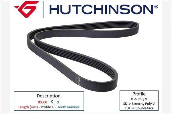 Hutchinson 1030 K 6 - V-Ribbed Belt www.parts5.com