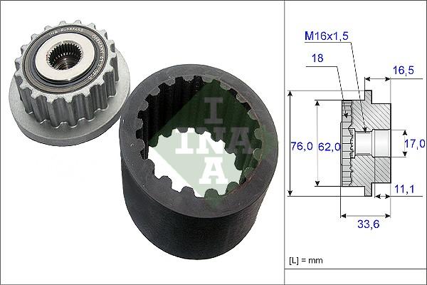 INA 535 0186 10 - Flexible Coupling Sleeve Kit www.parts5.com