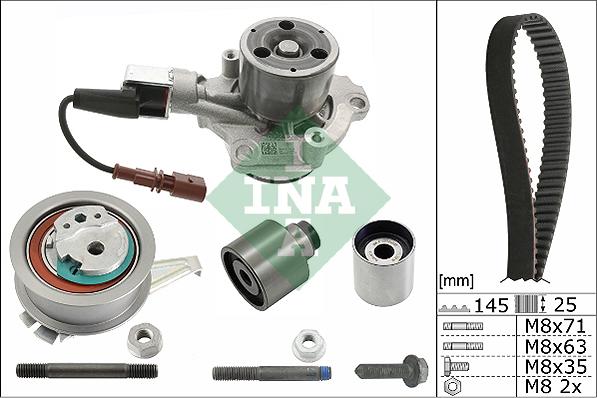 INA 530 0650 30 - Water Pump & Timing Belt Set www.parts5.com