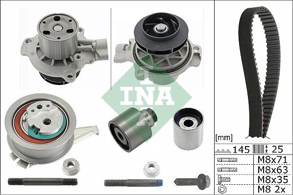 INA 530 0699 31 - Water Pump & Timing Belt Set www.parts5.com
