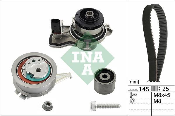 INA 530 0665 30 - Water Pump & Timing Belt Set www.parts5.com