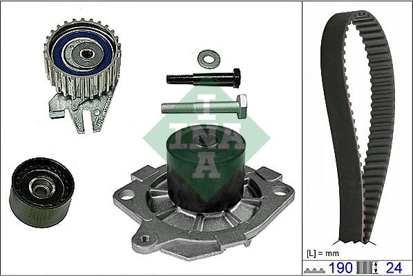 INA 530 0622 30 - Water Pump & Timing Belt Set www.parts5.com