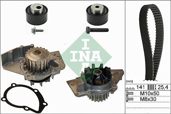 INA 530 0111 30 - Water Pump & Timing Belt Set www.parts5.com