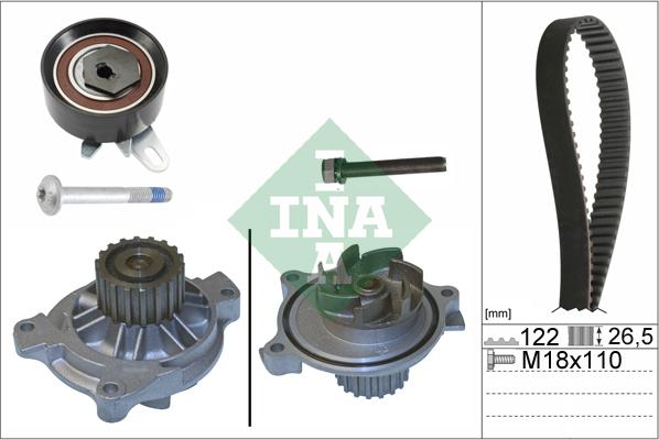 INA 530 0175 31 - Water Pump & Timing Belt Set www.parts5.com