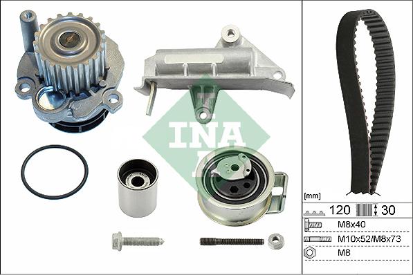 INA 530 0177 30 - Water Pump & Timing Belt Set www.parts5.com