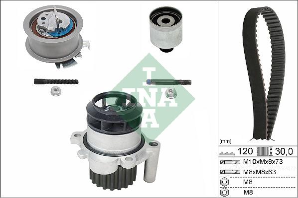 INA 530 0201 30 - Water Pump & Timing Belt Set www.parts5.com