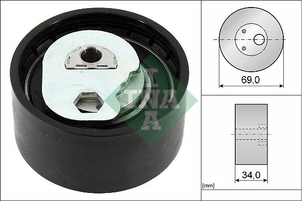 INA 531 0941 10 - Tensioner Pulley, timing belt www.parts5.com