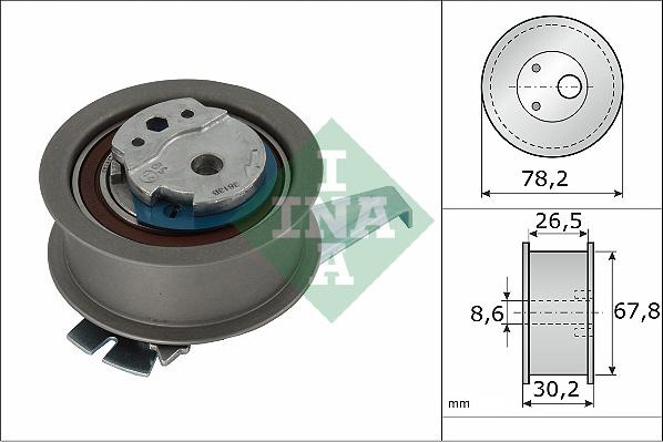 INA 531096210 - Tensioner Pulley, timing belt www.parts5.com