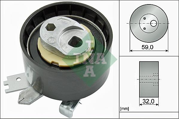 INA 531 0906 10 - Tensioner Pulley, timing belt www.parts5.com