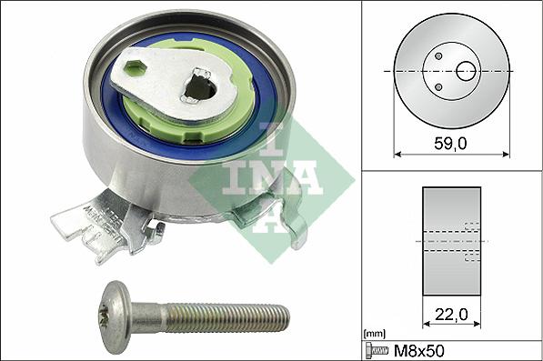 INA 531 0518 30 - Tensioner Pulley, timing belt www.parts5.com