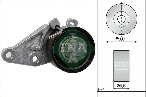 INA 531 0586 10 - Tensioner Pulley, timing belt www.parts5.com