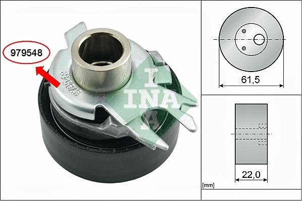 INA 531 0525 30 - Tensioner Pulley, timing belt www.parts5.com