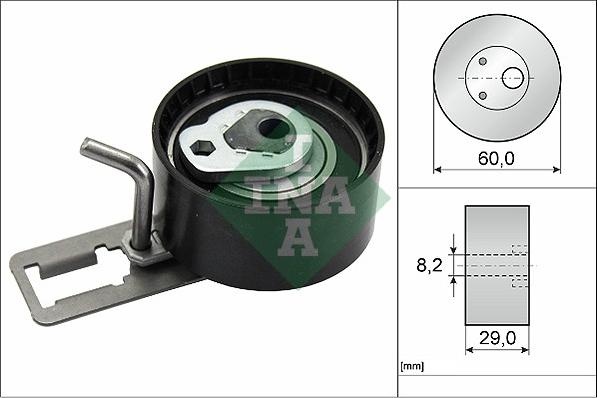 INA 531 0850 10 - Tensioner Pulley, timing belt www.parts5.com