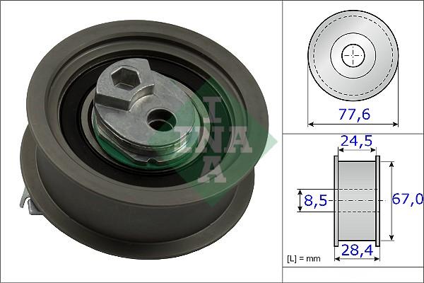 INA 531 0851 10 - Tensioner Pulley, timing belt www.parts5.com