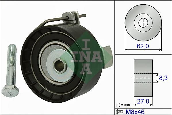 INA 531 0813 10 - Tensioner Pulley, timing belt www.parts5.com