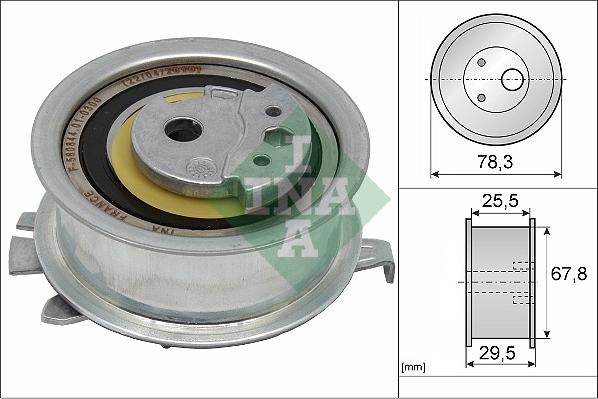 INA 531 0825 10 - Tensioner Pulley, timing belt www.parts5.com