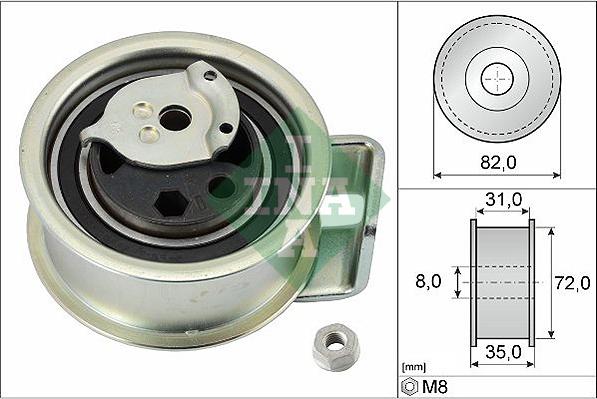 INA 531 0396 20 - Tensioner Pulley, timing belt www.parts5.com