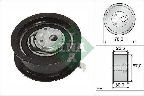 INA 531 0251 30 - Tensioner Pulley, timing belt www.parts5.com