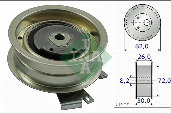 INA 531 0203 20 - Tensioner Pulley, timing belt www.parts5.com