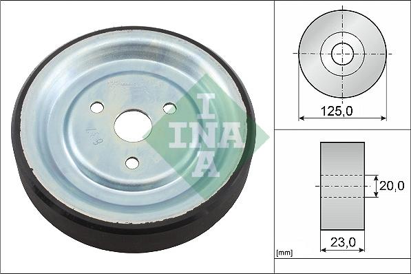 INA 532 0912 10 - Pulley, water pump www.parts5.com