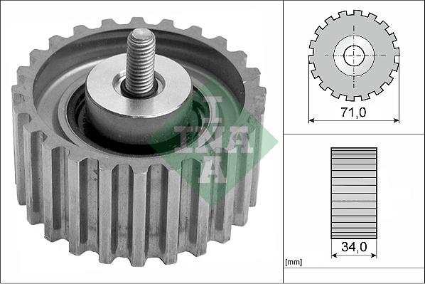 INA 532 0441 10 - Deflection / Guide Pulley, timing belt www.parts5.com