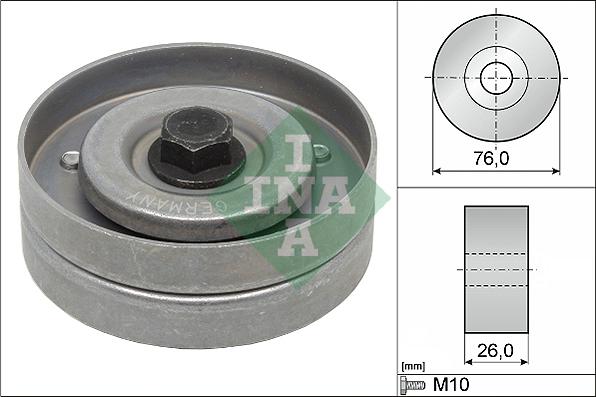 INA 532 0402 30 - Deflection / Guide Pulley, v-ribbed belt www.parts5.com