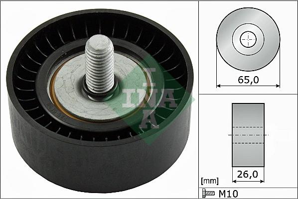INA 532 0479 10 - Deflection / Guide Pulley, v-ribbed belt www.parts5.com